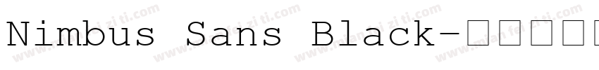 Nimbus Sans Black字体转换